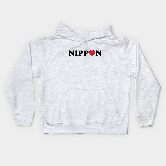 Nippon Love Heart Kids Hoodie by tinybiscuits